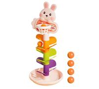 Jouet Bébé à Billes Tombantes | Jouets Interactifs de Circuit à Billes avec Chute et Empilage,Jeu Développemental De Tour D'Empilage Et Course sur Rampe Éducative pour De Maternelle Filles