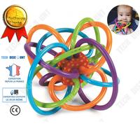 Jouet Bebe A Macher Dentition A Croquer Eveil Sensoriel Enfant Fille Garcon Pas Cher Educatif Multicolore Anneaux Spirale Sain