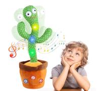 Jouet Bebe Cactus Qui Danse Et Répète Parlant Chante Dansant Parle Bouge Chantant Éclairage Cactus Convient 6 Mois 1 an Bebe Peluche Interactive Fille Garcon Enfants De Noel Toys avec 120 Chansons