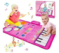 Jouet Bebe Enfant 1 2 3 Ans Tapis Musical Bébé Cadeau Jouet Fille 1-5 Ans Cadeau Jeux Enfant 1-5 Ans Cadeau Piano Cadeaux Noel Rose