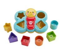 Jouet bébé Fisher-Price Trieur De Forme Papillon - 6 blocs de 4 formes - Bleu et Multicolore
