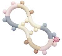 Jouet bébé hochet rond avec 4 anneaux lxLxH 100x40x95mm NOUVEAU