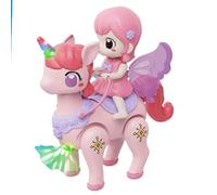 Jouet bébé - jouet interactif pour l'apprentissage sensoriel, cheval de marche léger musical avec caractéristiques de développement, jouets d'activité pour robinet intérieur, girl de bébé pour