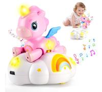 Jouet Bébé Licorne Nuage 2-en-1, avec Lumières et Musique,12 Mois et Plus