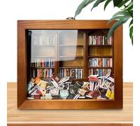 Jouet Bibliothèque Anti-Stress Vitrine 3D Secouable À Boîtes D'Allumettes | Fidget Bibliothèque Miniature À Secouer Cabinet À Secouer Portable Fidget Pour Maison École