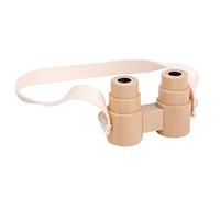 Jouet binoculaire d ' Observation avec Portable, Wood Color | Construction en bois, corps portable avec sangle de cou, jeu de simulation sur le thème de l ' observation, 1 jumelle