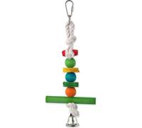Jouet BIRD JEWEL trapèze en bois suspendu avec cloche 30 cm
