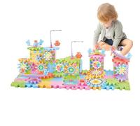 Jouet blocs construction d'engrenages électriques | Construire des jouets Montessori pour les 3 ans et plus | Puzzle à monter soi-même, engrenages rotatifs, jouets éducatifs, cadeaux noël pour enfant