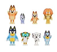 Jouet - BLUEY - Coffret de 8A Figurines Articulées - Famille et Amis - Bouvier Australien Bleu