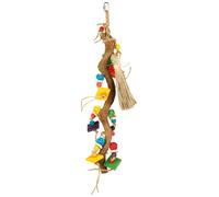Jouet Bois Avec Balles En Osier - 56 Cm