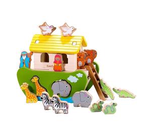 Jouet boite à Formes en bois Arche de Noé EverEarth® - Jouets bois