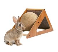 Jouet Boule à Griffer pour Chat - Jouet d'exercice pour - Boule De Griffoir en Bois pour Petits Animaux - Divertissement à la Maison Éducation Anniversaire Jeu d'Intérieur