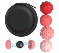 Jouet Boule Magnétique Anti-Stress 4 Pièces Balle Anti-Stress Magnétique avec Housse en Silicone Jouet Magnétique Acupression Balle Portable Balles Magnétiques Texturées pour Adultes Et Adolescents
