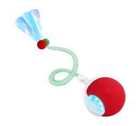 Jouet boule pour chat - Boules intelligentes pour chats avec queue élastique en maille - Jeux électriques pour animaux de compagnie exercice amusant intérieur