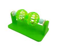 Jouet Boule sonore roulante, Cage tournante, Light Green | Conception roulante à double ouverture avec boules sonores pour l ' activité en cage, l ' enrichissement de l '