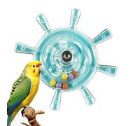 Jouet cage à perroquets - Roue à oiseaux rotative, hochet coloré, petite fileuse pour animaux de compagnie | Jouet de jeu interactif pour perruches, calopsittes, Conures, Lorikeets, Cage à oiseaux, ex
