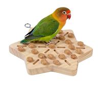 Jouet calopsitte - Activité à mâcher en bois avec bouchon amovible - Jouet pour oiseau - Activité physique, enrichissement, bec, santé, ennui, prévention, stimulation mentale