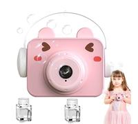 Jouet caméra à bulles - Motifs d'animaux portables, machine automatique à son LED, solution de recharge facile de 60 ml | Jouet de soufflage de bulles amusant, fête d'anniversaire, mariage en plein ai