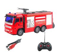 Jouet Camion de Pompier pour Tout-Petits - Set de Véhicules de Chantier avec Lumières | Camion de Secours Enfant pour Usage Intérieur Extérieur | Idéal pour Maternelle Parc Maison École Cadeau