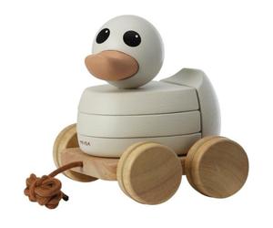 Jouet Canard à tirer Kawan en bois naturel Hevea®