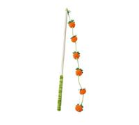 Jouet Canne À Chat 39,9 cm en bois en forme de fruit avec poignée