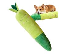 Jouet Carotte pour Chien - 75 cm Géant Résistant aux Morsures avec Couineur - Jouet en Peluche Sonore pour Animal de Compagnie - pour Mastication Nettoyage des Dents Mordillage Divertissement et Dress