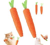 Jouet carotte sonore résistant aux morsures corde en papier dents propres jouets interactifs à mâcher jouets jouets petits animaux de compagnie chaton cloche intégrée animaux