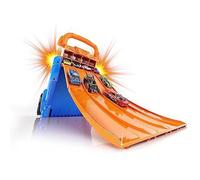 Hot Wheels 2 In 1 Launcher Car Park Bleu