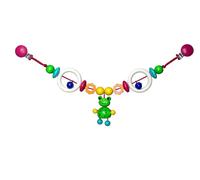 Jouet Chaîne de Poussette Grenouille Toni Bxlxh 520x40x120mm Neuf Couchette Bébé