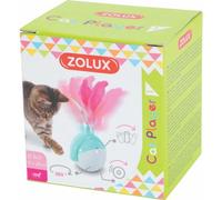Jouet chat boule mécanique avec plumes Zolux