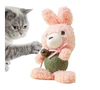 Jouet chat chat - Jouets de dentition pour chat, jouets en peluche uniques avec cloche, boules de chat | Dessin animé mignon lapin chat joue aux boules