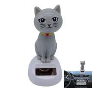 Jouet Chat Solaire - Mignonnes Figurines Félines et Hochement de Tête Oscillant | Poupées Dansantes à Énergie Solaire pour Tableau de Bord, Bureau et Décoration Intérieure | Cadeaux etJouets pour