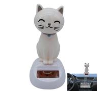 Jouet Chat Solaire - Mignonnes Figurines Félines et Hochement de Tête Oscillant | Poupées Dansantes à Énergie Solaire pour Tableau de Bord, Bureau et Décoration Intérieure | Cadeaux etJouets pour