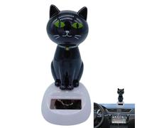 Jouet Chat Solaire - Mignonnes Figurines Félines et Hochement de Tête Oscillant | Poupées Dansantes à Énergie Solaire pour Tableau de Bord, Bureau et Décoration Intérieure | Cadeaux etJouets pour