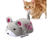 Jouet Chat Souris Électrique Interactif Électronique Taquin Pour Animaux | Hamster Taille Compacte Convenant Aux Chats De Petite, Moyenne Et Grande Taille Gris