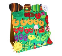 Jouet Chenille affamée, Figurines interactives en Feutre pour Enfants 3 Ans et Plus, Jeu de rôle créatif