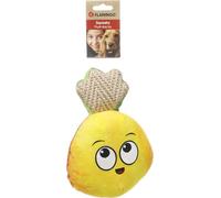 Jouet Chien - Ananas Krafu Jaune et Orange - Peluche et sisal - avec couineur - 17x10x24cm