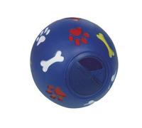 Jouet Chien Caoutchouc Treat Ball Bleu 11cm