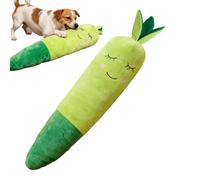 Jouet Chien Carotte 75 cm Géant Résistant aux Morsures avec Couineur | Jouet en Peluche Sonore pour Animal de Compagnie pour Nettoyage Dentaire, Mâchouillement et