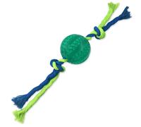 Jouet CHIEN FANTASY DENTAL MINT balle avec corde verte 7 x 28 cm 1 pc