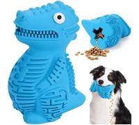 Jouet Chien Indestructible Gros Chien Caoutchouc Jouets à mâcher Interactif Brosse à Dent pour Moyenne Grande Chiot Animal(Bleu).