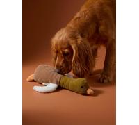 Jouet chien multi textures canard noisette TU