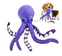 Jouet Chien Pieuvre,Jouets en Peluche pour Chiens | Jeu Interactif De Dentition avec Son Couchant pour Piscine Intérieure Plage Et Temps De Jeu