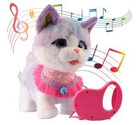 Jouet Chien Robot Intelligent à Contrôle À Distance pour Enfants - Peluche Interactif Électronique avec Laisse, Forfait pour Les Garçons et Filles à fortir de 3 Ans, Cadeau Ludique pour Kids