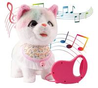 Jouet Chien Robot Intelligent à Contrôle À Distance pour Enfants - Peluche Interactif Électronique avec Laisse, Forfait pour Les Garçons et Filles à fortir de 3 Ans, Cadeau Ludique pour Kids