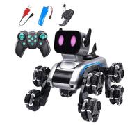 Jouet Chien Robot Télécommandé | Chien Robotique pour | Robot Multidirectionnel pour Intérieur Extérieur Chambre Jardin Jouet Éducatif