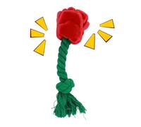 Jouet chien rose Puzzle sensoriel en peluche qui couine pour faire ses