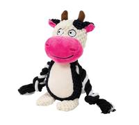 Jouet Chien Vache Coucou en Peluche Vache Interactif à Mâcher