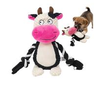 Jouet Chien Vache Coucou en Peluche Vache Interactif à Mâcher