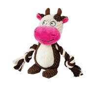 Jouet Chien Vache Coucou en Peluche Vache Interactif à Mâcher | Jouet d'Activité en Peluche pour Chien Pour Plage Parc Jardin Chambre Intérieur Extérieur à la Maison et en Extérieur